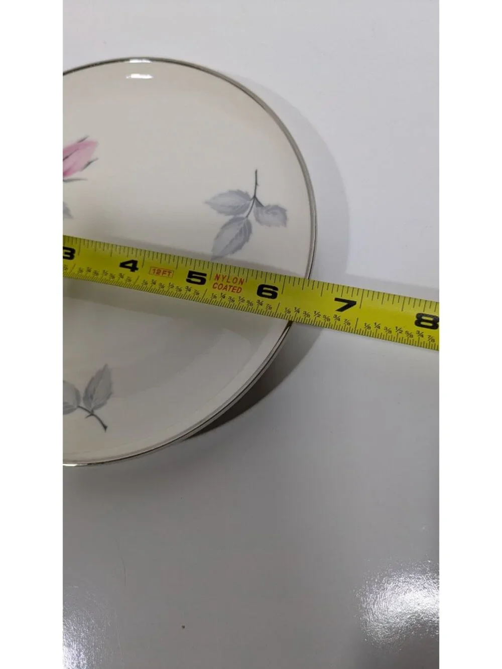 Syracuse China Bridal Rose Bread Plate Vintage Floral Design